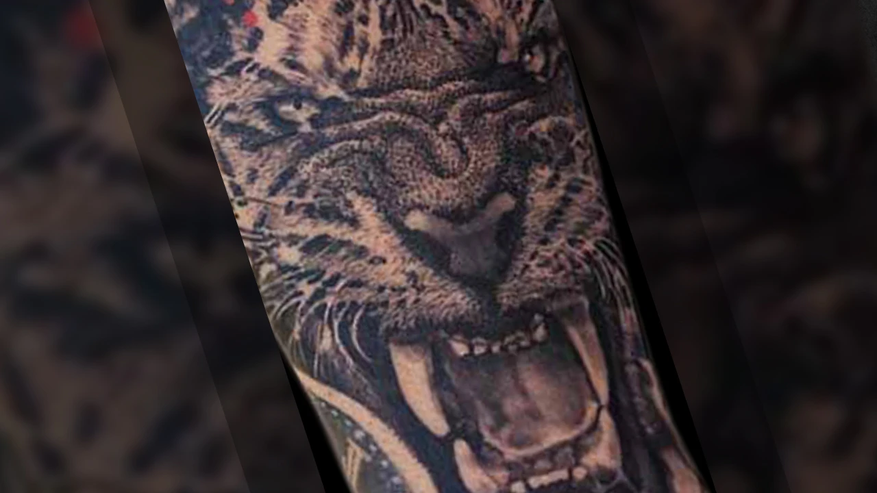 Black & Grey Tiger Tattoo by Sunny Bhanushali